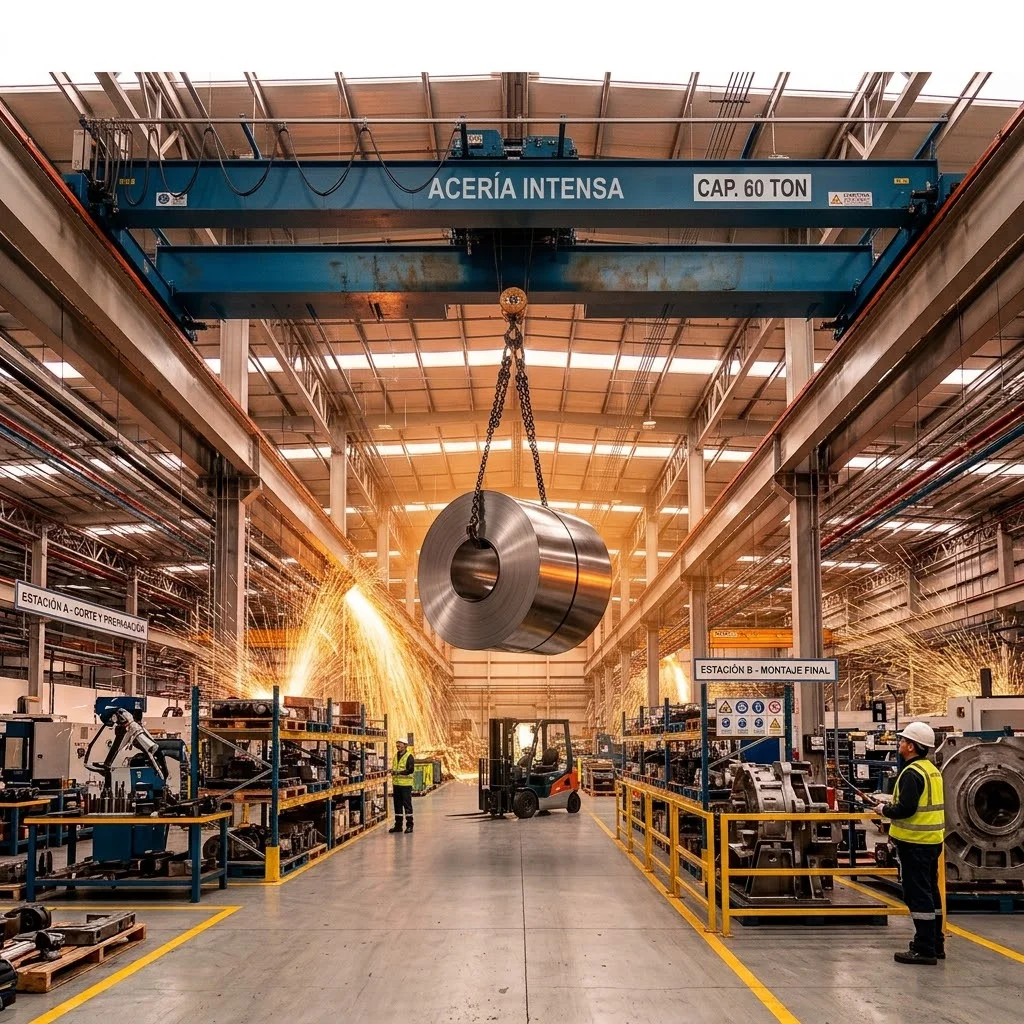 Aplicaciones de los puentes grúa en diferentes industrias (1)
